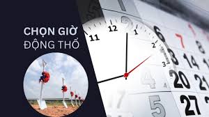 Chọn ngày giờ động thổ